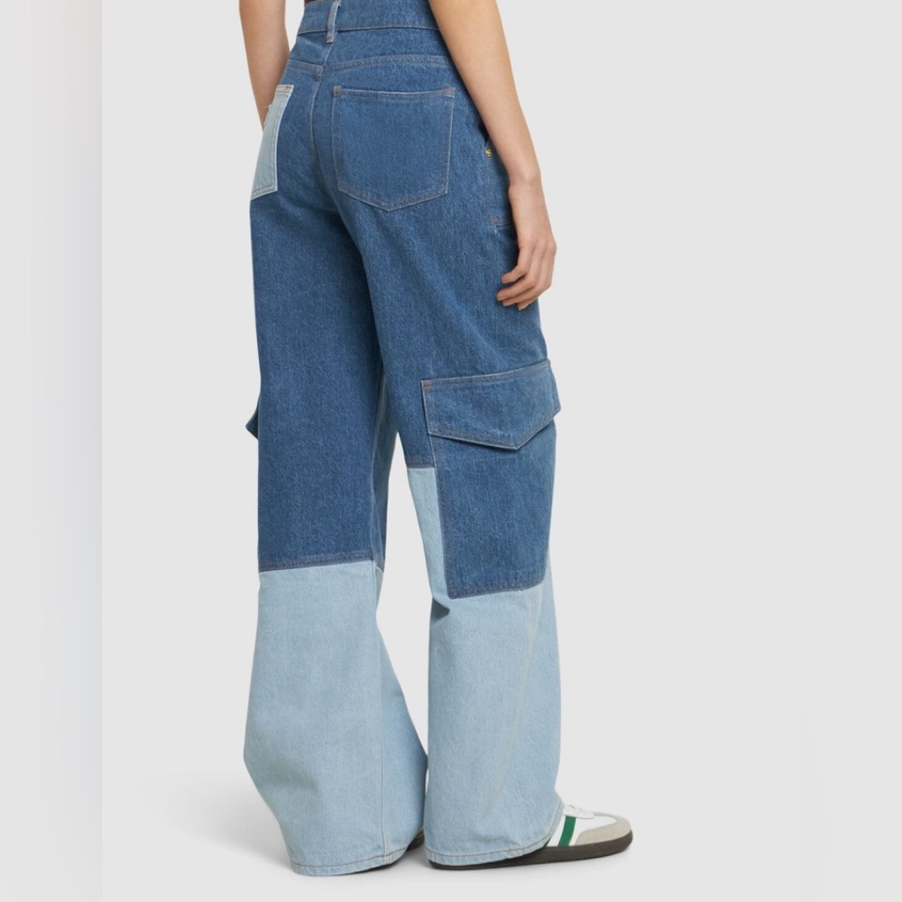 GANNI
High rise cotton denim cargo jeans - Picture 11 of 13